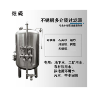 嵊州市炫碟反沖洗過濾器304不銹鋼過濾罐加厚加固價(jià)格齊全