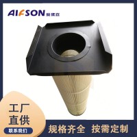 供應(yīng)方盤(pán)法蘭除塵濾芯 覆膜防靜電定制方法蘭式除塵濾筒