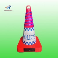 充電式led發(fā)光路錐 路面作業(yè)防闖入預警設備廠家