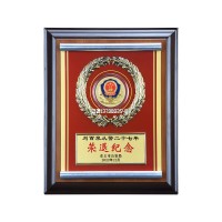 木質(zhì)獎牌定制退伍紀(jì)念表彰榮譽獎牌證書經(jīng)銷商授權(quán)牌