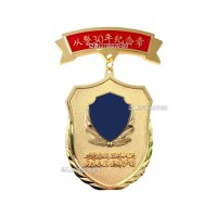 衛(wèi)士榮譽(yù)勛章表彰從警周年紀(jì)念章獎?wù)聜€人榮譽(yù)獎牌胸章高端定制